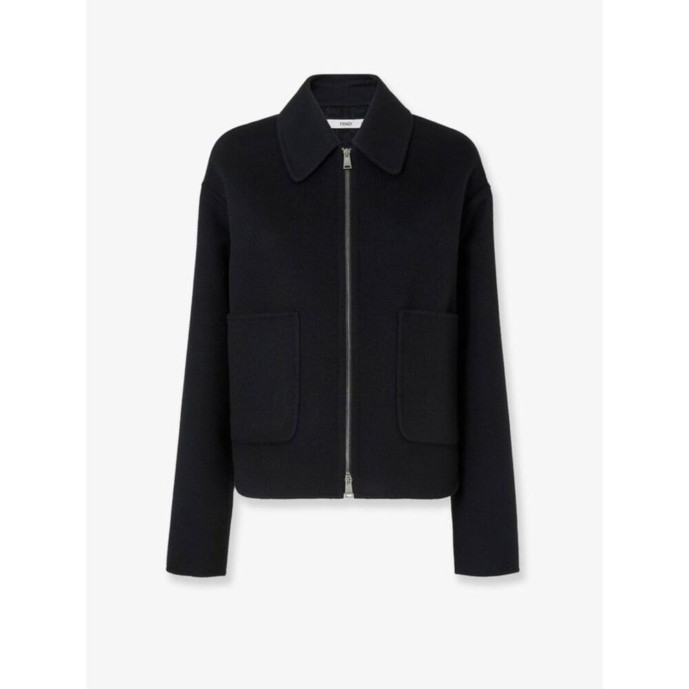 Fendi Women Ff Zucca Double Wool Blouson